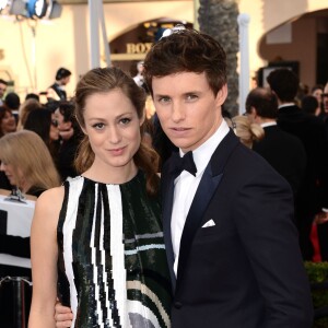 Hannah Bagshawe, enceinte, et Eddie Redmayne assistent aux 22e Screen Actors Guild Awards au Shrine Auditorium. Los Angeles, le 30 janvier 2016.