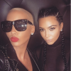 Amber Rose et Kim Kardashian : les deux bombes "rivales" se retrouvent ! Photo publiée le 1er février 2015.
