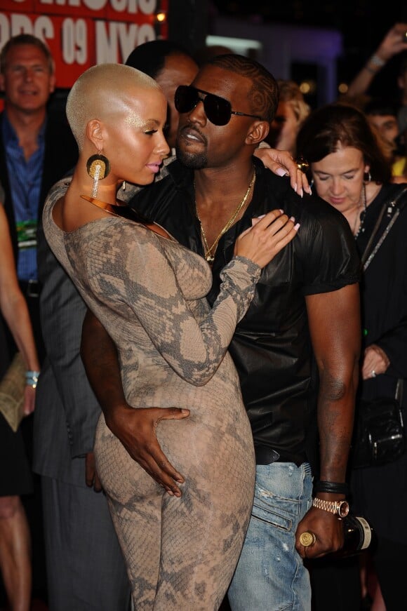 Amber Rose et Kanye West aux MTV Video Music Awards 2009.