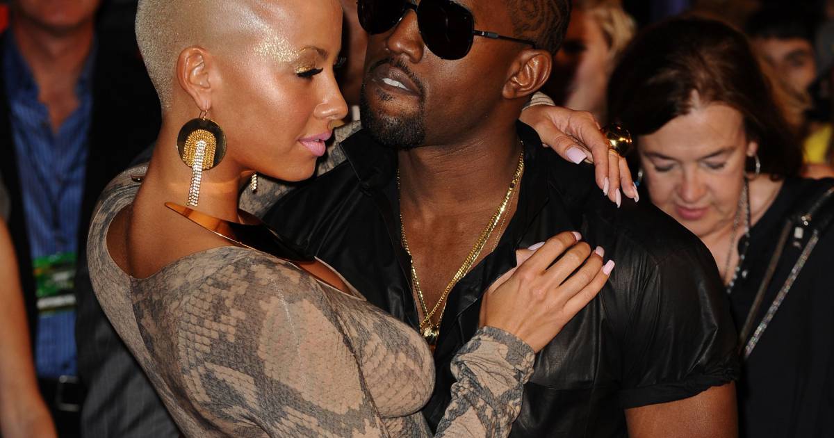 Amber Rose et Kanye West aux MTV Video Music Awards 2009. Purepeople