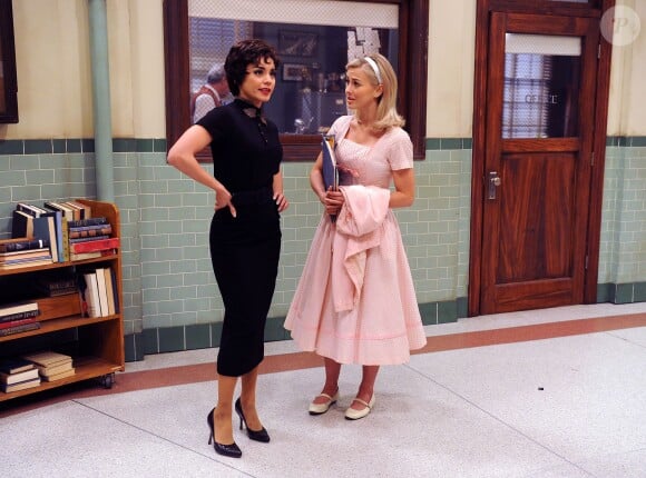 Vanessa Hudgens lors des essais costumes pour 'Grease: Live' diffusée sur la Fox, dans les studios de la Warner Bros, le 29 janvier 2016