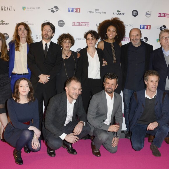 Fanny Herrero, Liliane Rovere, Thibault de Montalembert, Fanny Sidney, Stéfi Celma, guest, Cédric Klapisch, Dominique Besnehard - 23e cérémonie des Trophées du Film Français au palais Brongniart à Paris, le 2 février 2016. © Guirec Coadic/Bestimage