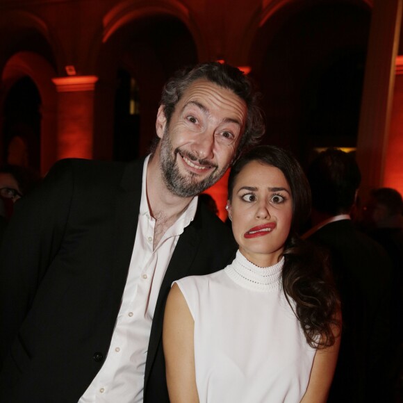 Alice David et Vincent Desagnat - 23e cérémonie des Trophées du Film Français au palais Brongniart à Paris, le 2 février 2016.