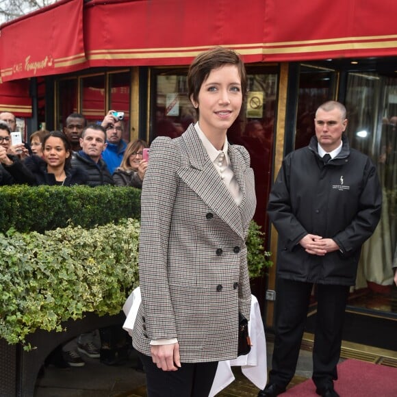 Sara Giraudeau - Arrivées au déjeuner des nommés aux César 2016 au Fouquet's à Paris, le 6 février 2016. ©Lionel Urman/Bestimage