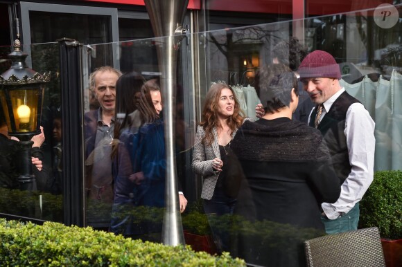 Arnaud Desplechin et Jacques Audiard - Arrivées au déjeuner des nommés aux César 2016 au Fouquet's à Paris, le 6 février 2016. ©Lionel Urman/Bestimage