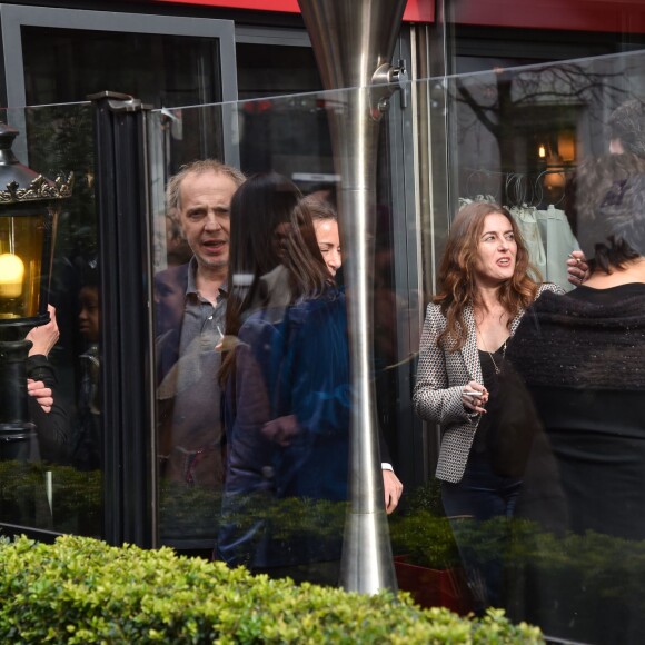 Arnaud Desplechin et Jacques Audiard - Arrivées au déjeuner des nommés aux César 2016 au Fouquet's à Paris, le 6 février 2016. ©Lionel Urman/Bestimage