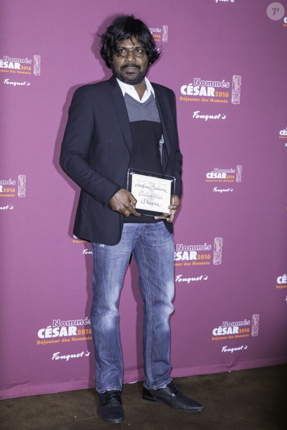 Antonythasan Jesuthasan nommés pour le César du meilleur acteur dans "Dheepan" - Déjeuner des nommés aux César 2016 au Fouquet's à Paris, le 6 février 2016. ©Olivier Borde/Bestimage