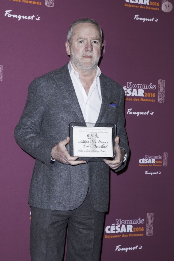 Paolo Sorrentino nommé pour le César du meilleur film étranger dans "Youth" - Déjeuner des nommés aux César 2016 au Fouquet's à Paris, le 6 février 2016. ©Olivier Borde/Bestimage