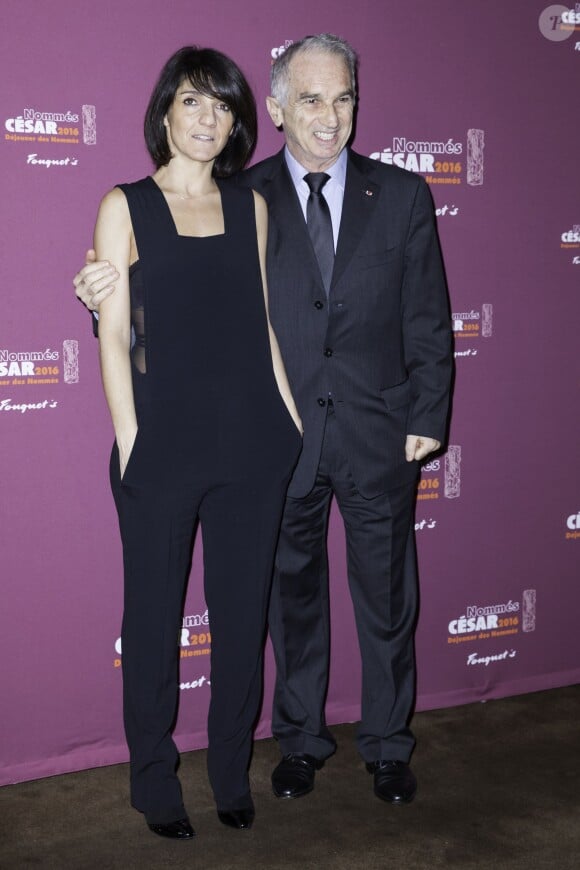 Florence Foresti et Alain Terzian - Déjeuner des nommés aux César 2016 au Fouquet's à Paris, le 6 février 2016. ©Olivier Borde/Bestimage