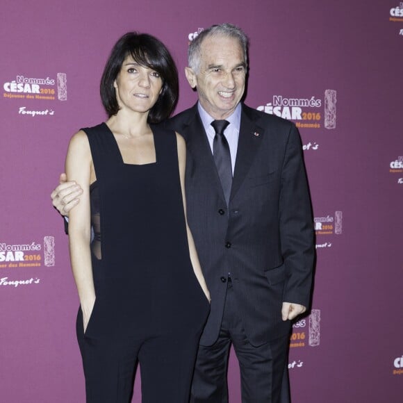Florence Foresti et Alain Terzian - Déjeuner des nommés aux César 2016 au Fouquet's à Paris, le 6 février 2016. ©Olivier Borde/Bestimage