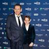 Dany Boon et son fils Eytan - 6ème édition des prix Magritte du cinéma à Bruxelles en Belgique le 6 février 2016.