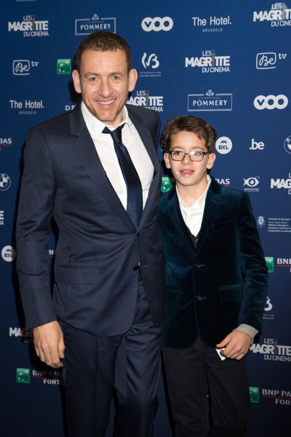 Dany Boon et son fils Eytan - 6ème édition des prix Magritte du cinéma à Bruxelles en Belgique le 6 février 2016.