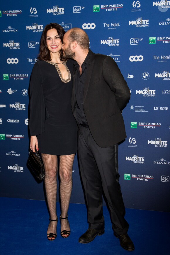 Helena Noguerra et son compagnon Fabrice Du Welz - 6ème édition des prix Magritte du cinéma à Bruxelles en Belgique le 6 février 2016.