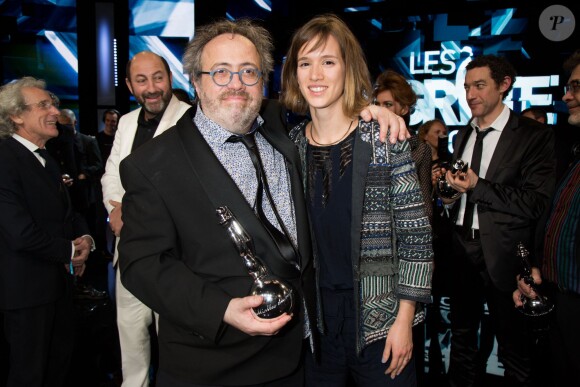 Jaco Van Dormael et sa fille - 6ème édition des prix Magritte du cinéma à Bruxelles en Belgique le 6 février 2016.