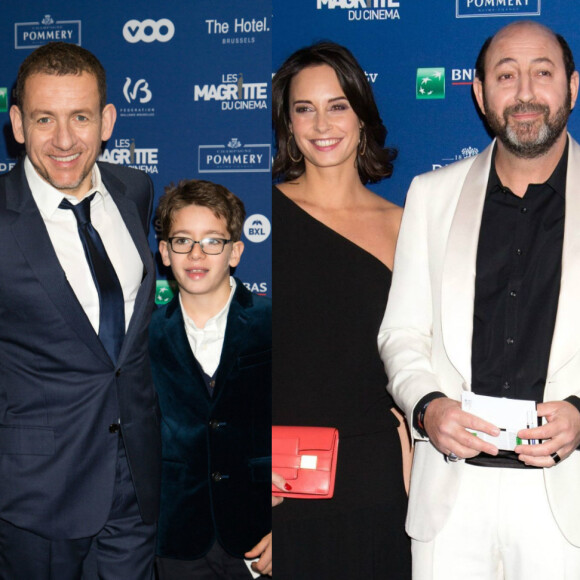 Dany Boon et son fils Eytan, Karad Merad et Julie Vignali - 6ème édition des prix Magritte du cinéma à Bruxelles en Belgique le 6 février 2016.