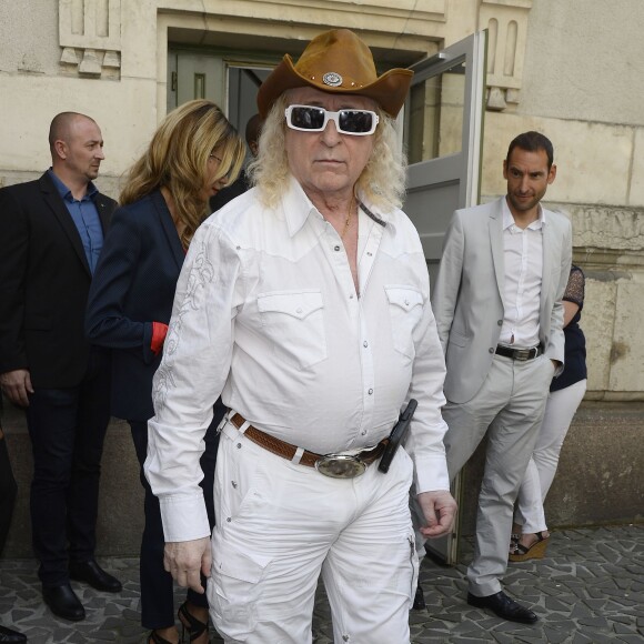 Michel Polnareff - Inauguration de la place Michel Polnareff et ouverture de l'exposition au MuPop (Musée des musiques populaires) qui lui consacre une rétrospective - Montluçon le 20 juin 2015