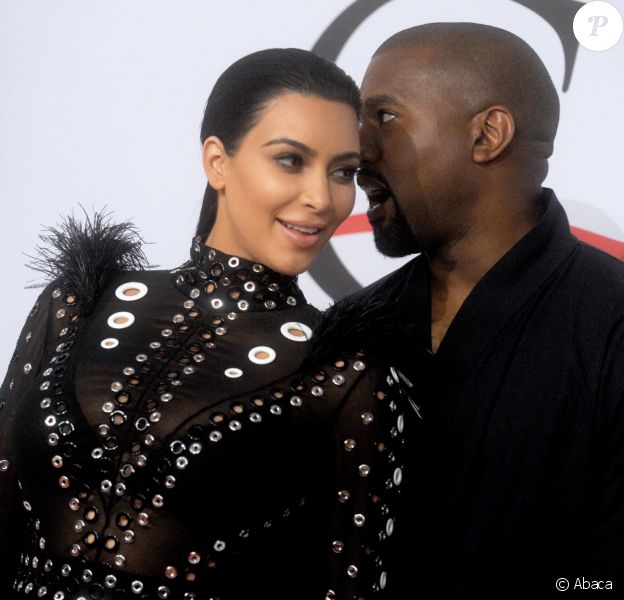 Kim Kardashian et Kanye West aux CFDA Awards 2015 à New York, le 1er juin 2015.