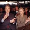 Charles PAsqua et sa femme Jeanne au congrès du RPF, le 22 novembre 1999