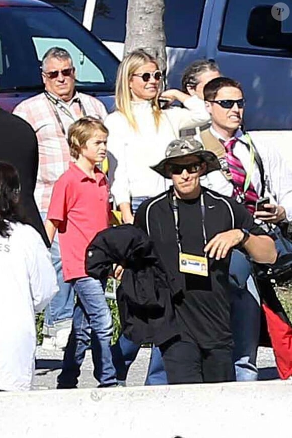 Gwyneth Paltrow arrive au Levi Stadium pour le Super Bowl 50, à San Francisco, le 7 février 2016.