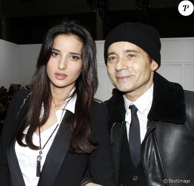 Jean-Luc Delarue et Anissa à Paris, le 21 janvier 2012.