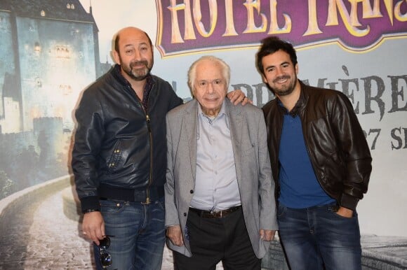 Kad Merad, Michel Galabru et Alex Goude - Avant-première du film "Hôtel Transylvanie 2" à Paris. Le 27 septembre 2015