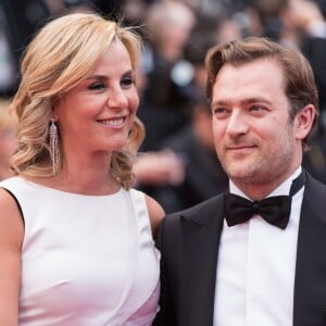 Laurence Ferrari et son mari Renaud Capuçon - Montée des marches du film "Irrational Man" (L'homme irrationnel) lors du 68e Festival International du Film de Cannes, à Cannes le 15 mai 2015.