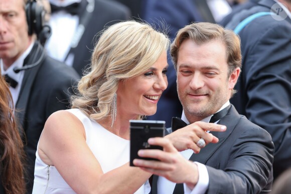 Laurence Ferrari et Renaud Capuçon - People au 68e festival du film de Cannes le 15 mai 2015.