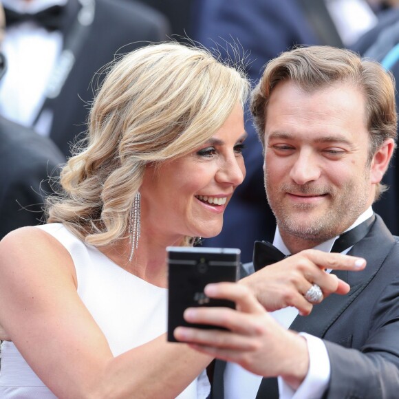 Laurence Ferrari et Renaud Capuçon - People au 68e festival du film de Cannes le 15 mai 2015.