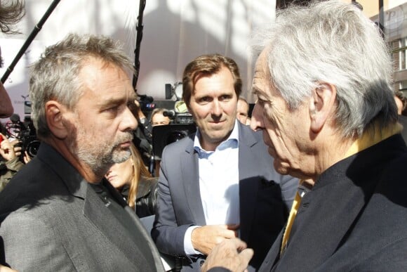 Luc Besson et Christophe Lambert - Inauguration de la Cité du cinéma à Saint-Denis le 21 septembre 2012