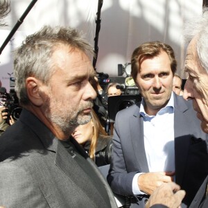 LUC BESSON, CHRISTOPHE LAMBERT, CONSTANTIN COSTA GAVRAS - CONFERENCE DE PRESSE POUR L'INAUGURATION DE LA CITE DU CINEMA A SAINT DENIS LE 21 SEPTEMBRE 2012.21/09/2012 -