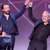Les Innocents remportent la Victoire de l'album rock pour "Mandarine" - Victoires de la musique au Zénith de Paris, le 12 février 2016.