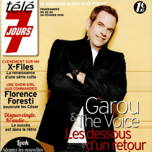 Garou en couverture de Télé 7 Jours