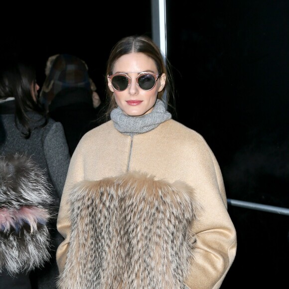 Olivia Palermo au défilé de mode Diane von Furstenberg lors de la Fashion Week de New York, le 14 février 2016