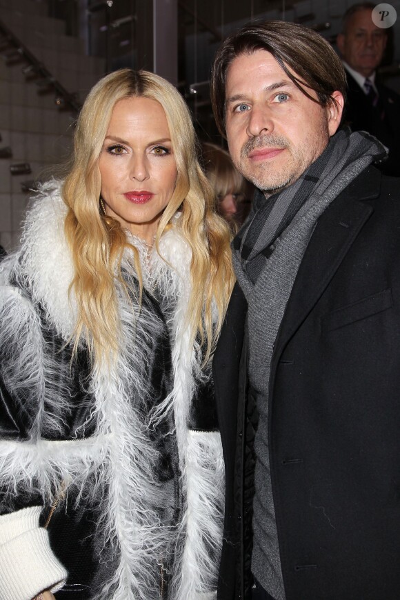 Rachel Zoe et Rodger Berman au défilé de mode Diane von Furstenberg lors de la Fashion Week de New York, le 14 février 2016