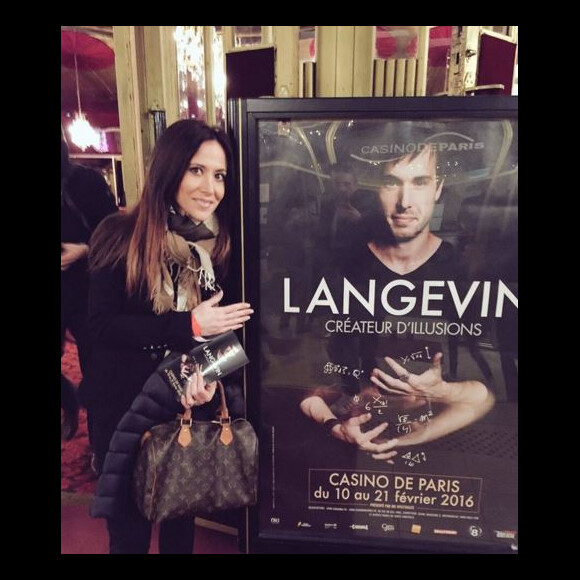 Fabienne Carat au spectacle de Luc Langevin, le 12 février 2016