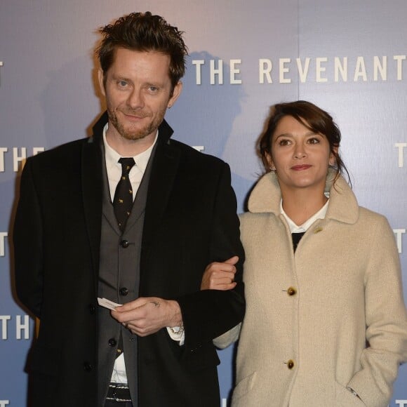 Emma de Caunes et son mari Jamie Hewlett - Avant-première du film "The Revenant" au Grand Rex à Paris, le 18 janvier 2016. ©Coadic Guirec/Bestimage