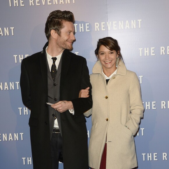 Emma de Caunes et son mari Jamie Hewlett - Avant-première du film "The Revenant" au Grand Rex à Paris, le 18 janvier 2016. ©Coadic Guirec/Bestimage