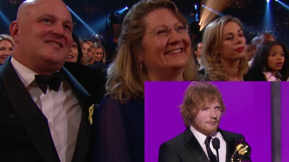 Ed Sheeran aux Grammy Awards : La chaîne se trompe de parents... et s'excuse !