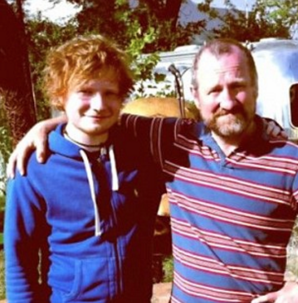 Ed Sheeran et son père, John. Photo postée sur Instagram par le chanteur.