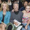 Vanessa Paradis, Jean-Paul Goude et Lily-Rose Depp - Photocall au défilé de mode "Chanel", collection prêt-à-porter printemps-été 2016, au Grand Palais à Paris le 6 Octobre 2015