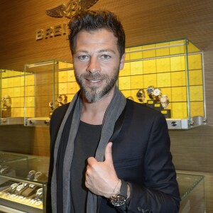 Exclusif - Christophe Maé - Cocktail à l'occasion du lancement du modèle Breitling Cockpit B50 à Paris le 9 avril 2015.