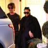Jonathan Cheban et Kim Kardashian quittent le centre de dermatologie et laser Epione à Beverly Hills, le 18 février 2016.