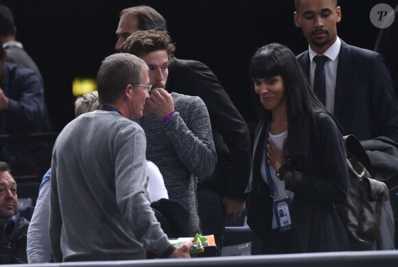 Shy'm lors de l'Open de Bercy pour le match de son amoureux Benoît Paire contre Gilles Simon à Paris le 3 novembre 2015.  © Giancarlo Gorassini / Bestimage