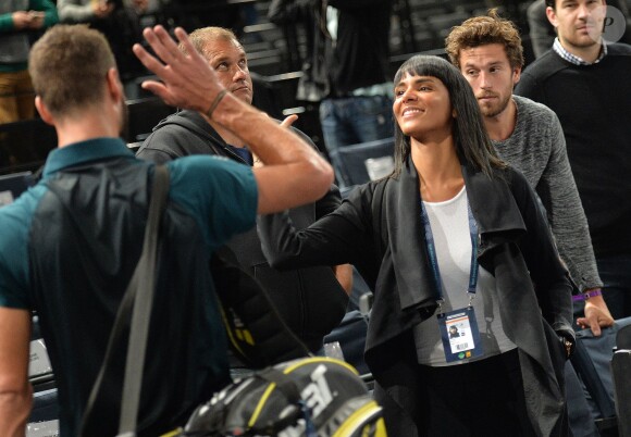 Shy'm et Benoît Paire lors de l'Open de Bercy à Paris le 3 novembre 2015.  © Veeren / Bestimage
