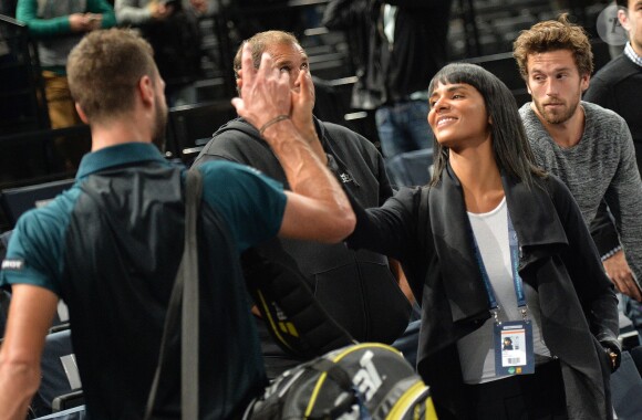 Shy'm et Benoît Paire lors de l'Open de Bercy à Paris le 3 novembre 2015.  © Veeren / Bestimage