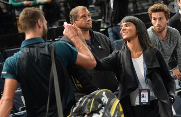 Shy'm et Benoît Paire lors de l'Open de Bercy à Paris le 3 novembre 2015.  © Veeren / Bestimage