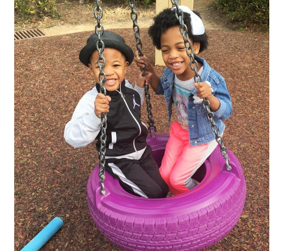 Crystal Renay a publié une photo des enfants de son mari Ne-Yo sur sa page Instagram, le 20 février 2016.