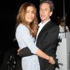 Brian Grazer et sa femme à la sortie du restaurant Mr Chow à Beverly Hills, le 27 avril 2015