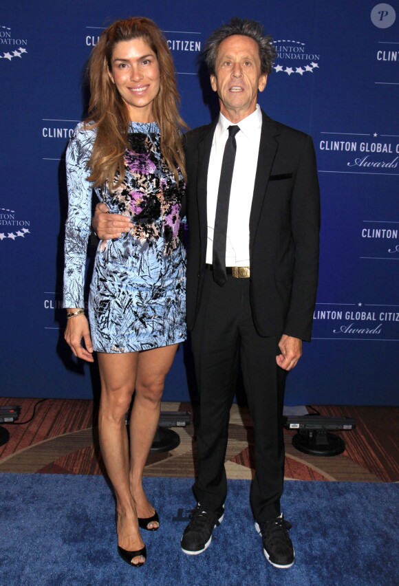 Brian Grazer et sa femme à la 8e soirée annuelle "Clinton Global Citizen Awards And CGCA" à New York, le 21 septembre 2014