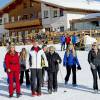 La famille royale des Pays-Bas lors de ses vacances aux sports d'hiver à Lech am Arlberg le 22 février 2016.